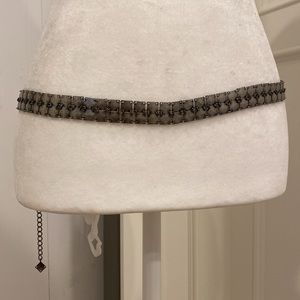 Vintage retro Chainlink metal slinky boho jewelry hip belt